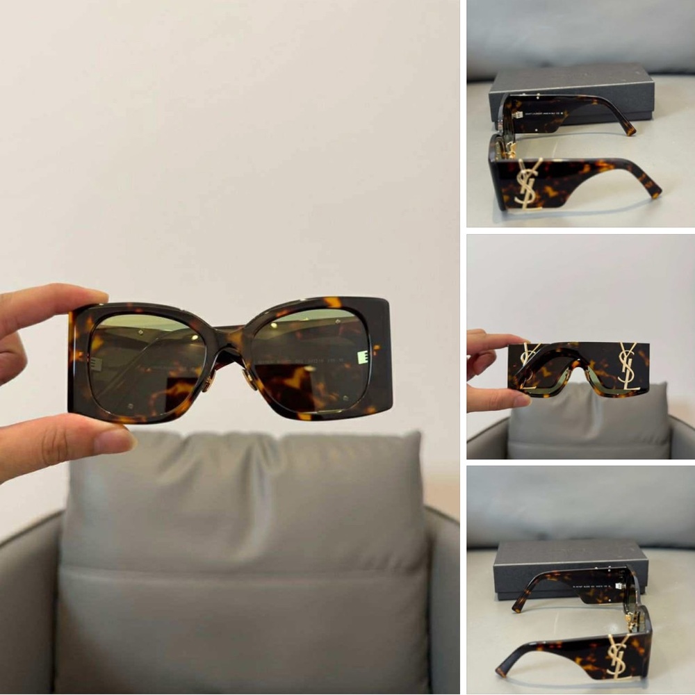 Yves Saint Laurent Tortoise Sunglasses with Gold Accents.  High quality fake!